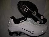 Nike Shox R4 White/Black swoosh Running Shoe Men's Size 12