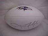 Joe Flacco Hand Signed Autographed Baltimore Ravens Full Size NFL Football w/ Photo of Signing