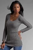 metrostyle Empire Waist Cabled Tunic