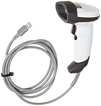 Motorola LI2208 Handheld Single Line Barcode Scanner with USB Host Interface, 547 scan/s Scan Rate, 5 VDC, Nova White
