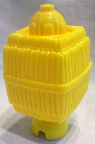 Mattel Fisher Price Pop Onz Pop 'N Stack Blocks, Pop-onz Barnyard Blocks Pop-onz Building System - Jungle Block Bucket, Yellow Replacement Figure Toy