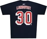 New York Rangers Hendrik Lundqvist Navy T Shirt Reebok