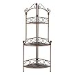 Rustic Corner Kitchen Bakers Rack Plant Stand Display