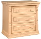 Monterey 3 Drawer Chest Natural Finish By Storkcraft Baby Furniture