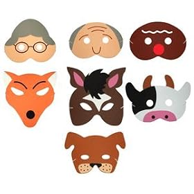 Teaching Resource Sack - Gingerbread Man Storytelling Mask Set