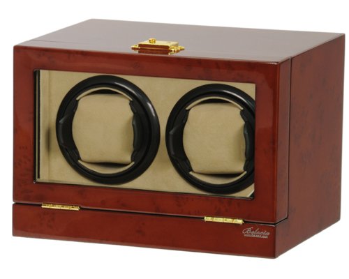 Burl Wood Double Watch Winder