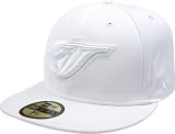 MLB Toronto Blue Jays White on White Home Logo 59FIFTY Fitted Cap (7 1/4)