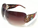 Ed Hardy -  ED HARDY EHS024 EHS-024 Tortoise Swarovski Vintage Tattoo Sunglasses  