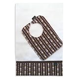 Chocolate Bliss Bib and Burp Cloth Set