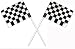 Racing Checkered Flags Cupcake Picks