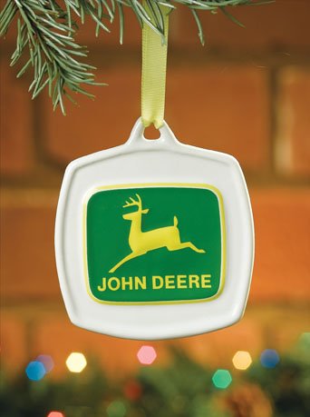 John Deere Christmas Ornament 1968 Vintage Logo #615858