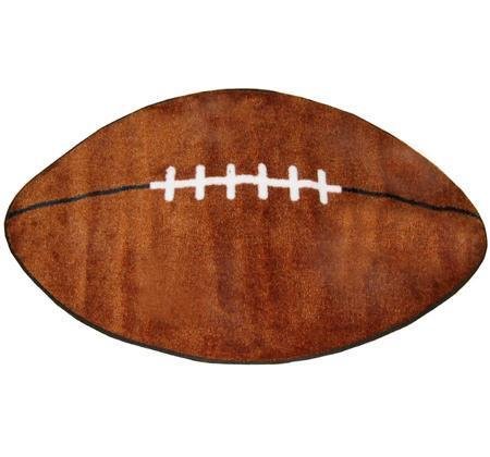 Picture of Cozy Fun Time Shape High Pile Football 28x45 Play Time Nylon Area Rug FTS-009 2845 FTS-009 2845 (Baby Gym)