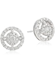14k White Gold Diamond Galaxy Earrings (1/2 cttw, H-I Color, I2-I3 Clarity)