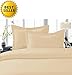 Elegant Comfort 1500 Thread Count Luxury Egyptian Quality Wrinkle and Fade Resistant 4-Piece Sheet Set, Full, Beige