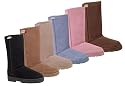 Bearpaw Womens Suede & Shearling Lug Sole Tall Boots