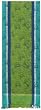 Hand Woven Elegant Jacquard 100% Cotton Green Crab Table Runners 12x72 Inches Set of Two