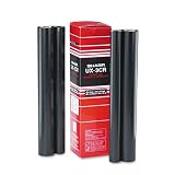 New-Sharp UX3CR - UX3CR Thermal Transfer Refill Ribbon, Black, 2/Box - SHRUX3CR
