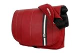Crumpler - Royale S&auml;ckli XL - Sacoche en cuir pour Ordinateur Portable 17" - Rouge/Blanc