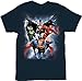 The Justice League the Coming Storm Adult Navy T-Shirt