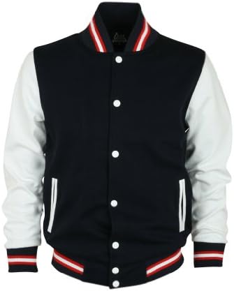 ililily Varsity Jacket American Baseball Club College School Jersey Cotton Team