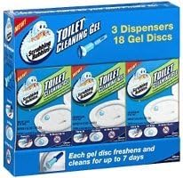 Scrubbing Bubbles Toilet Cleaning Gel, Fresh Clean Scent (3 Dispensers &amp; 18 Gel Discs)