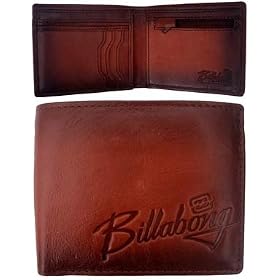 Vintage Brown Leather Wallet by Billabong Vintage Brown Leather Wallet by Billabong