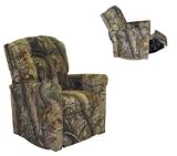 Dozydotes 12080 Child Rocker Recliner - 4 Button Camouflage Green - Real Tree
