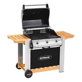Outback Spectrum 3-Burner Hooded Gas Barbecue with Cover
