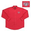 Washington Nationals MLB "Matrix" Button Down Shirt (Dark Red)