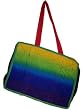 Quilted Beach Bag and Pareo 3 Piece Set, Rainbow