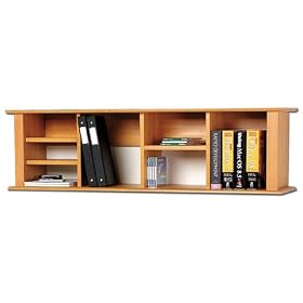 Prepac Wall Storage Hutch in Maple Laminate