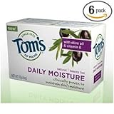 Tom's of Maine Moisturizing Bar Daily, 4-Ounces Bars (Pack of 6)