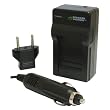Pentax Optio MX, and Optio MX4 Battery Charger (100-240V) with Car Adapter - Wasabi Power&reg;