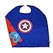 Tsye Superhero Assorted Kids' Costumes with Satin Cape and Felt Mask (Set of 4)