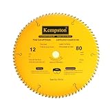 Kempston 99534 12-Inch by 80 Tooth Professional Thin Kerf Fine Cut-Off Blade with 1-Inch Arbor and Teflon Coating