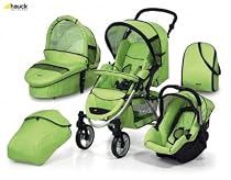 Hauck Apollo 4 All in One - Lime.  Baby pushchair, car seat, bag.  Full travel system + all accessories.  Free P+P