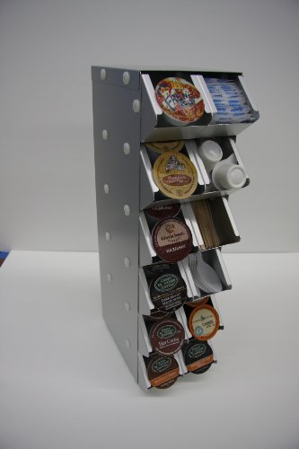 K-cup Storage Display Rack for Keurig K-cups 6 Rows High 2 Wide Capacity 48 K-cups