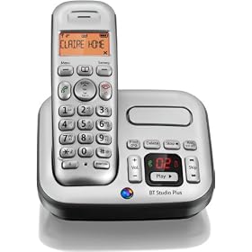 BT Studio Plus 4500 Single DECT Cordless Telephone with Answer Machine