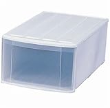 アイリスオーヤマ ◆奥行74cm深型ワイドタイプ◆ チェスト ELDW ホワイト/クリア