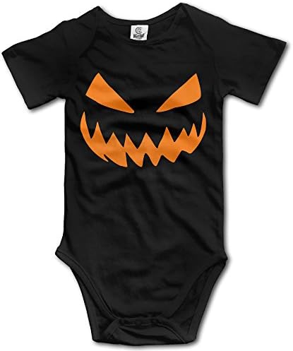 BUT Pumpkins Halloween Logo Girls And Boys Baby Short-Sleeve Bodysuits Black 24 Months