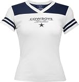 Dallas Cowboys -Women's- Navy Retro Jersey Tee