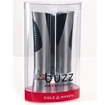 Cole and Mason Buzz Electronic Salt and Pepper Mill Set, Brushed Chrome