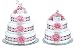 Bloomers Diaper Cake-Pink Mums Small