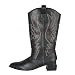 Adults' Cowboy Costume Boots - Black