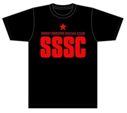Street Sweeper Social Club - Red Logo Black T-Shirt
