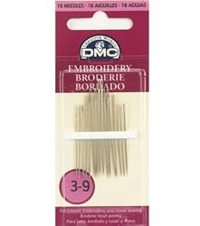 Embroidery Hand Needles-3/9 15/Pkg