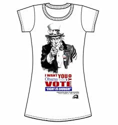 SAM'S VOTE: Women's Expressive President Barack Obama T-Shirt