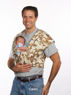 Moby Wrap Original 100% Cotton Prints Baby Carrier, Camo