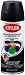 Krylon 51602 Flat Black Interior and Exterior Decorator Paint - 12 oz. Aerosol