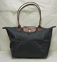 Longchamp Le Pliage Large Folding Tote, Graphite